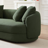 Dylan Modern French Olive Green Boucle Sofa