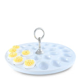 Deviled Egg Tray with Pewter Classic Ring Handle