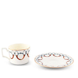 Wellington Bit Pattern Bone China Cup and Saucer