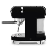 Espresso coffee machine Retro-style Black Glossy