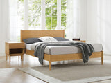 Ria Eastern King Platform Bed, Caramelized