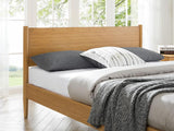 Ria Queen Platform Bed, Caramelized