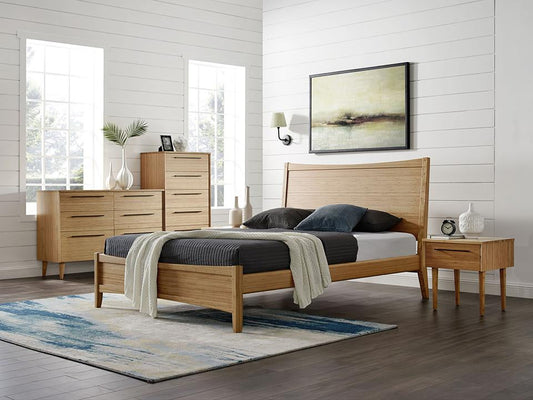 Willow Queen Platform Bed, Caramelized
