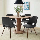 Edwin Modern Faux Leather Dining Chair (Set of 4)