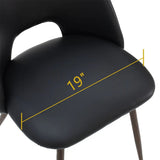 Edwin Modern Faux Leather Dining Chair (Set of 4)