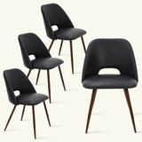 Edwin Modern Faux Leather Dining Chair (Set of 4)