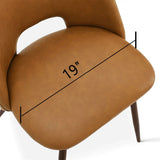 Edwin Modern Faux Leather Dining Chair (Set of 4)