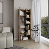 Clover 67" Tall Free Standing 6-Tier Bookcase with 11 Open Shelves, Vertical Storage Cabinet for Home Office and Living Room, Space-Saving Bookshelf Organizer for Decor, Books, Display and Modern Home Storage
