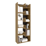 Clover 67" Tall Free Standing 6-Tier Bookcase with 11 Open Shelves, Vertical Storage Cabinet for Home Office and Living Room, Space-Saving Bookshelf Organizer for Decor, Books, Display and Modern Home Storage