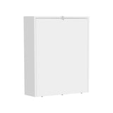 Kaplar 33" Wide  x  23" Deep folding Table with Four Shelves, Floating Table, Retractable Table, Floating Desk, Ironing Table White