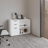 Mova Rotatable Desk with Swiveling Surface and Storage Shelves, Adjustable and Space-Saving Desk for Home Office, Small Apartments, or Study Areas, Customizable Layout for Enhanced Functionality
