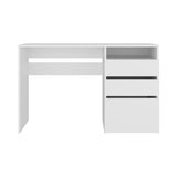 Dublin Computer Desk with Three Storage Drawers and One Open Shelf Offering Practical Workspace Organization, Modern Home Office Functionality and Durable Engineered Wood Construction