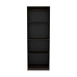Home Tall Elegant 4-Shelf Bookcase with Open Storage, Freestanding Modern Design for Living Rooms, Offices, or Bedrooms, Practical and Elegant Storage Solution with Clean Lines and Sturdy Construction