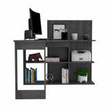 Masai Writing Computer Desk, Five Open Shelves
