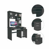 Compu 180 Hutch Desk, Multiple Shelves, One Drawer