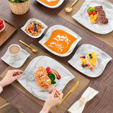 Elvira Marble Grey 36 Piece Dinnerware Set