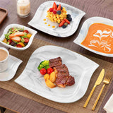 Elvira Marble Grey 36 Piece Dinnerware Set