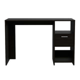 Omma Computer Desk, One Drawer, Two Shelves