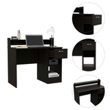 Manaos Writing Computer Desk , Multiple Shelves, One Drawer