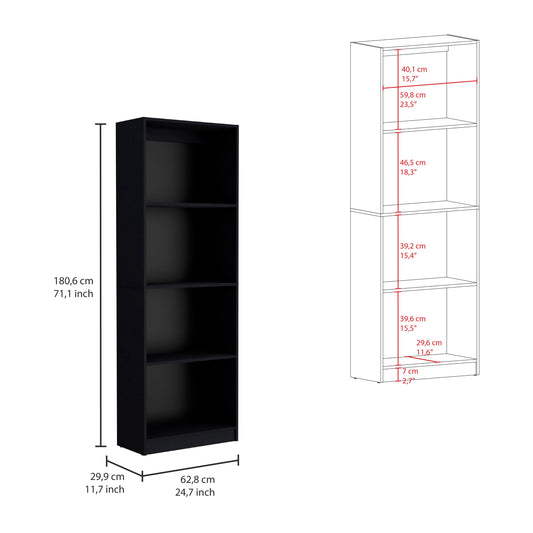 Home Bookcase with 4 open shelves