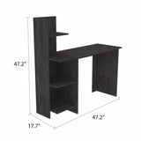 Vilna 120 Writing Desk , Four Shelves