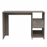 Omma Computer Desk, One Drawer, Two Shelves