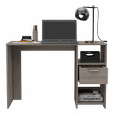 Omma Computer Desk, One Drawer, Two Shelves
