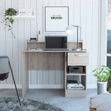 Manaos Writing Computer Desk , Multiple Shelves, One Drawer