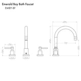 ZLINE Emerald Bay Bath Faucet EMBY-BF-BN