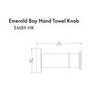 ZLINE Emerald Bay Towel Hook EMBY-HK-BN