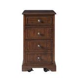Roque Storage End Table with Hooded Wheels & Built-In Outlets(Optional Types)