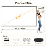 ETOE Projection Screen 120inch