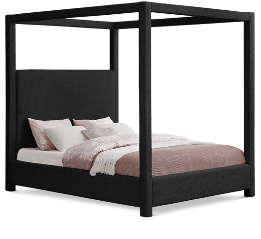 Eden Canopy Bed - Luxury Boucle Fabric Design for Serene Sleep, Elegant Style, and Cozy Retreat