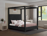 Eden Canopy Bed - Luxury Boucle Fabric Design for Serene Sleep, Elegant Style, and Cozy Retreat