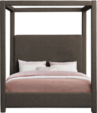 Eden Canopy Bed - Luxury Boucle Fabric Design for Serene Sleep, Elegant Style, and Cozy Retreat