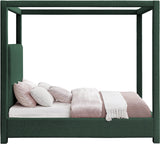 Eden Canopy Bed - Luxury Boucle Fabric Design for Serene Sleep, Elegant Style, and Cozy Retreat