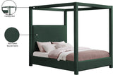 Eden Canopy Bed - Luxury Boucle Fabric Design for Serene Sleep, Elegant Style, and Cozy Retreat