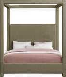 Eden Canopy Bed - Luxury Boucle Fabric Design for Serene Sleep, Elegant Style, and Cozy Retreat