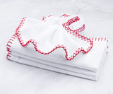 Cloth Napkins - Wedding Napkins - Shell Edge Napkin
