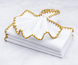 Cloth Napkins - Wedding Napkins - Shell Edge Napkin