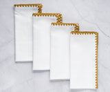 Cloth Napkins - Wedding Napkins - Shell Edge Napkin