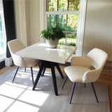 Edwin Upholstered Dining Chair with Arms (Set of 2)