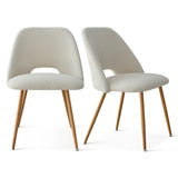 Dwen & Edwin 35" Modern Round Dining Table Set for 2 (3-Piece)