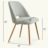 Edwin Modern Upholstered Dining Chair (Set of 2)