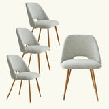 Dwen & Edwin 46" Modern Round Dining Table Set for 4 (5-Piece)