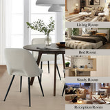 Edwin Modern Upholstered Boucle Dining Chair (Set of 4)