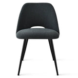 Edwin Modern Upholstered Boucle Dining Chair (Set of 4)