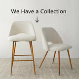 Edwin Boucle Upholstered Counter Stool (Set of 4)
