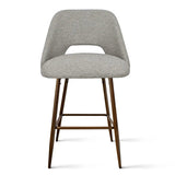 Edwin 26" Modern Upholstered Counter Stool (Set of 2)