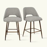 Edwin 26" Modern Upholstered Counter Stool (Set of 2)